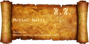 Mottel Nelli névjegykártya